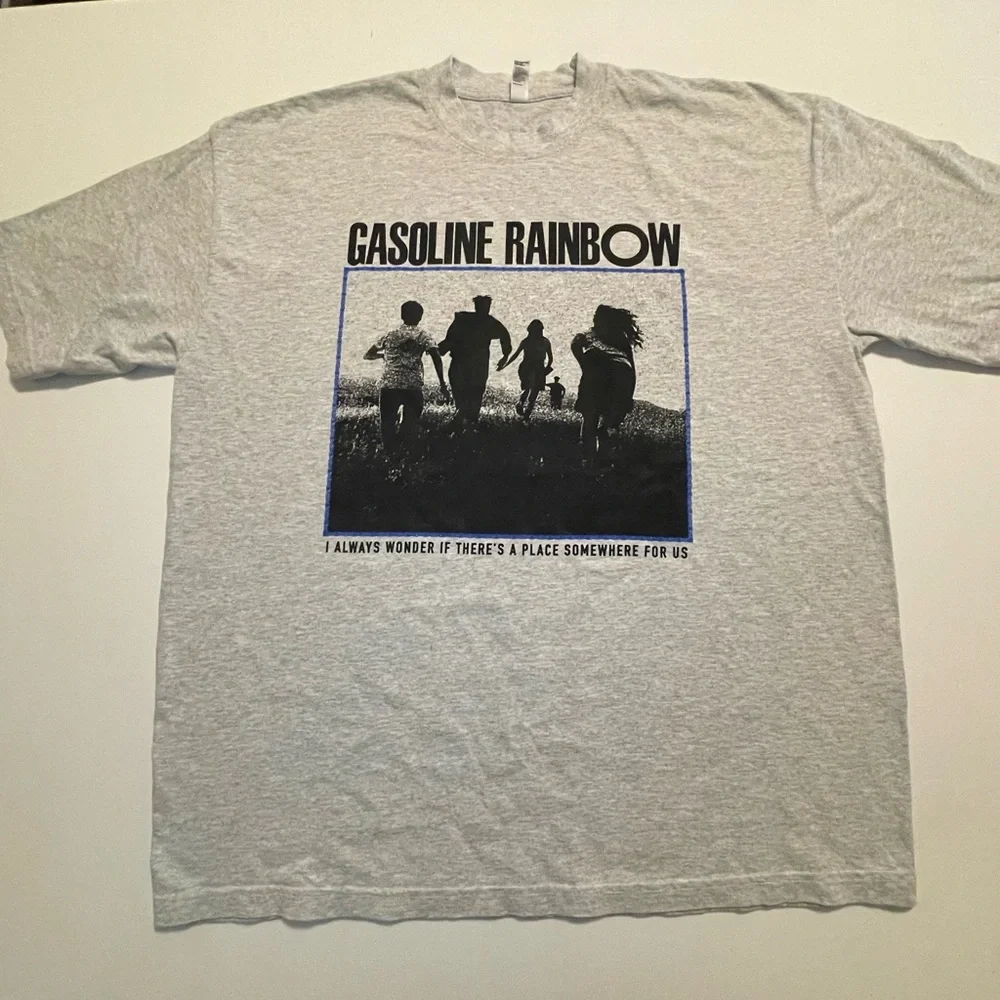 Gasoline Rainbow Oregon Film T Shirt‎ Mubi XL Heather Grey